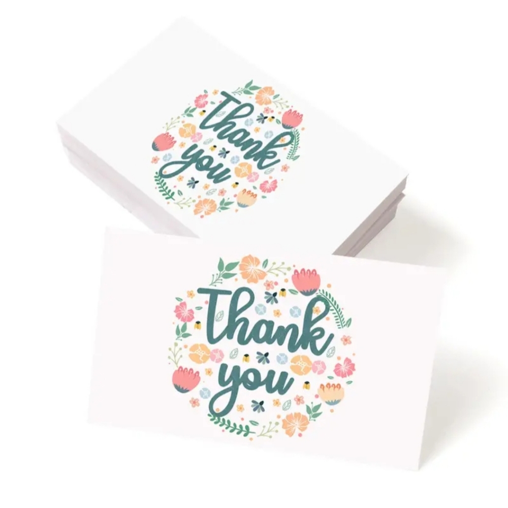 25 Thank you cards